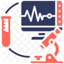 Medical Devices Monitor Microscope Icon