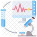 Medical Devices Monitor Microscope Icon