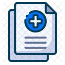 의료 건강 문서 아이콘
