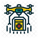Medical Drone Drone First Aid Kit Icon
