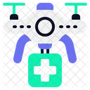 Medical Drone Delivery Medical Internet Icon