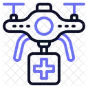 Medical Drone Delivery  Icon