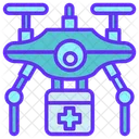 Medical Drone Delivery Technology Icon