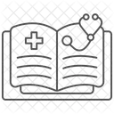医学教育の細い線のアイコン アイコン