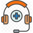 Medical Emergency Customer Headset Icon