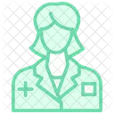 Medical Expert Duotone Line Icon Icon