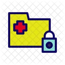 Data Security Patient Records Cyber Security Icon
