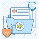 Medical Folder Anamnesis Healthcare Document Icon