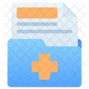 Medical Folder File Data Icon