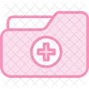 Medical Folder Duotone Line Icon Icon