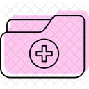 Medical Folder Color Shadow Thinline Icon Icon