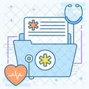 Medical Folder Anamnesis Healthcare Document Icon