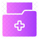 Medical History Cross Paper Icon