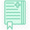 Medical History Duotone Line Icon Icon