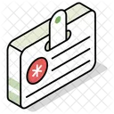 Medical Id Badge Identification Icon
