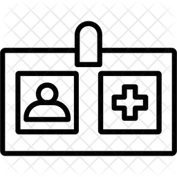 의료 신분증  아이콘
