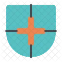 Medical Insurance Shield Clinic Icon