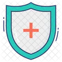 Medical Insurance Shield Protection Icon