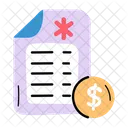 Medical Invoice  Symbol