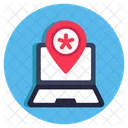 Medical Location Medical Direction Gps Icon