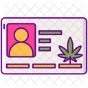 Medical Marijuana Card Cannabis Legal Icône