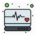Medical Monitor Cardiogram Cardiology Icon