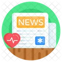 Newspaper Medical News Health News Icon