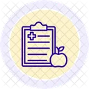 Medical Nutrition Line Icon Icon