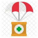 Parachute Donation Help Icon