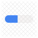 Medical pill blue  Icon