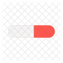 Medical pill red  Icon