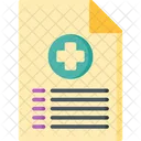 Medical Prescription Perscription Medical Report Icon