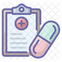 Prescription Medical Receipt Medicine Report Icon