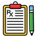 Prescription Medical Recipe Medicine Report Icon