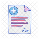 Medical prescription document  Icon