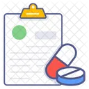 Medical Prescription Medical Report Prescription Icon