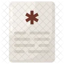 Prescription Medical Receipt Medicine Report Icône