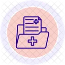 Medical Records Line Icon Icon