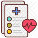 Medical Report Medical Test Cardiac Test Icon