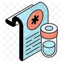 Prescription Medical Report Rx Icon