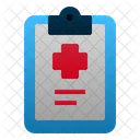 Medical Report Clipboard Paper Icon