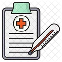 Report Medical Thermometer Icon