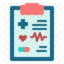 Medical Report Health Report Prescription Icon