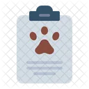 Medical Report Clipboard Pet Icon