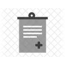 Medical Report Glyph Style Medical Icon Hospital Icon