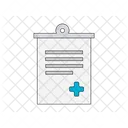 Medical Report Colored Outline Style Medical Icon Hospital Icon
