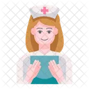 Medical Report Nurse Woman Icon