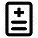 Medical Report Medical File Bill Icon