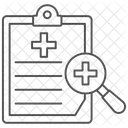 医学研究の細い線のアイコン アイコン