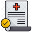 Medical Sheet  Icon